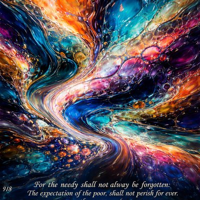 “For the needy shall not alway be forgotten: the expectation of the poor shall not perish for ever.” (Psalms 9:18, KJV)

