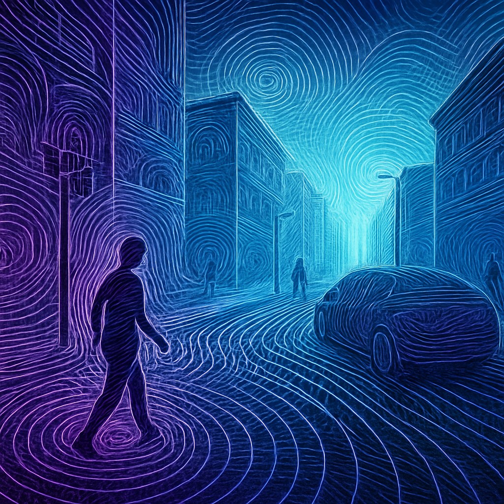 urban street with city activity