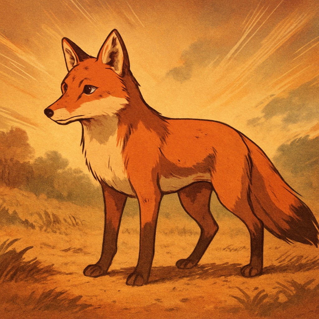 animal standing in natural pose