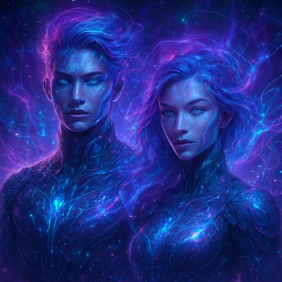 portrait of two people together