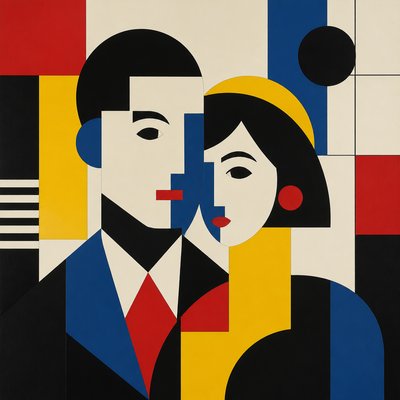 portrait of two people together