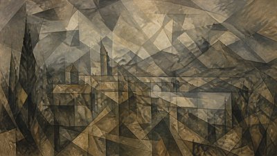 sweeping panoramic landscape with a dramatic sky