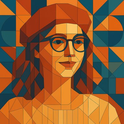 Geometric Abstract Art Style Style Transfer Example