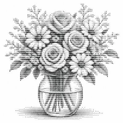 bouquet of flowers in a glass vase