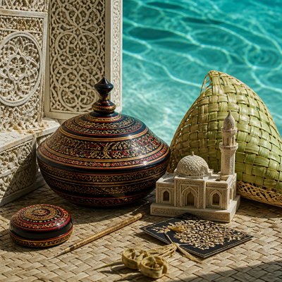 still life with everyday objects — Maldivian Art Style