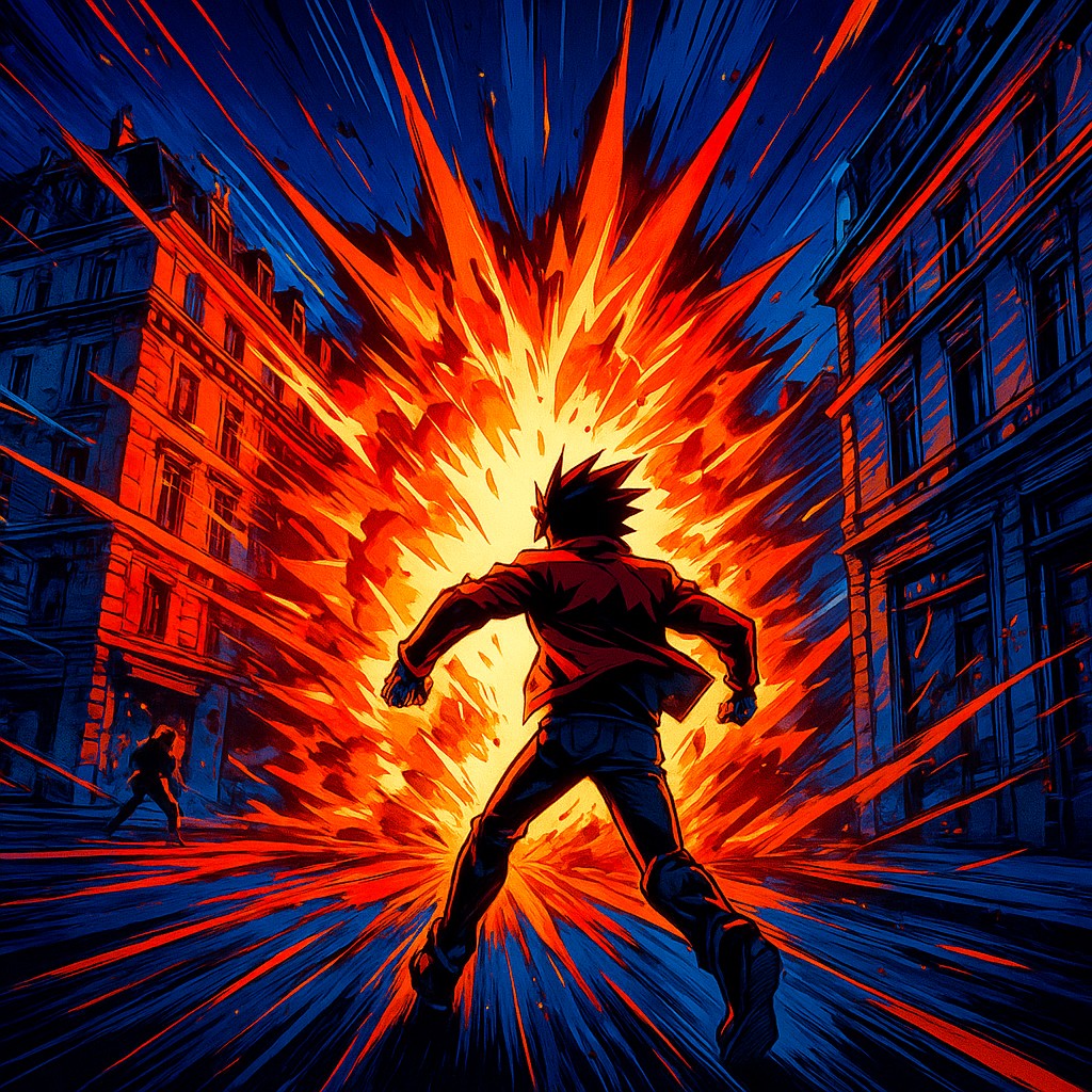 Shonen Action Anime Art Style Style Transfer Example