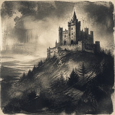 majestic castle on a hilltop