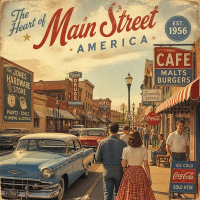 urban street with city activity