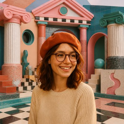 Postmodern Architecture Style Transfer Example