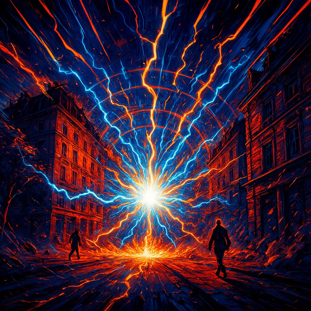 Shounen Power-Up Aura Portrait Style Transfer Example