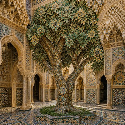 a tree in nature — Granada Art Style