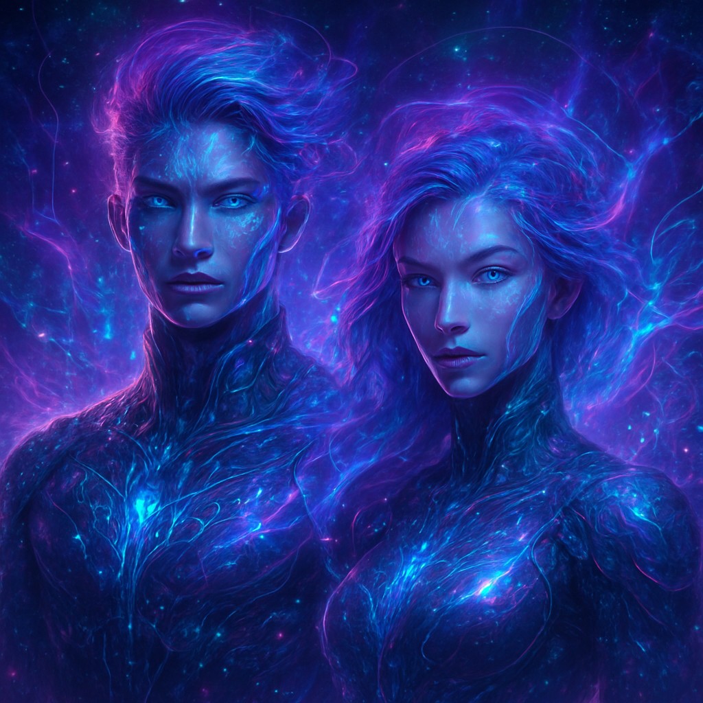portrait of two people together