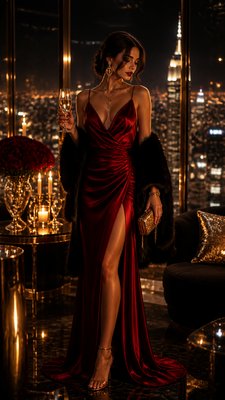 full-length portrait of an elegant figure