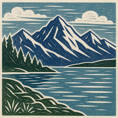 Linocut Print Style 2