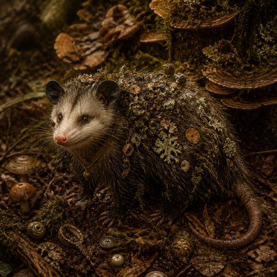 animal standing in natural pose