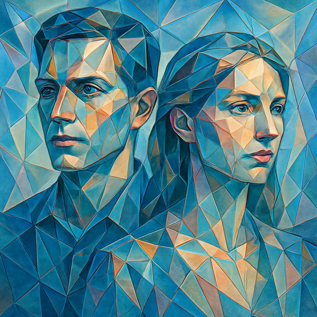 portrait of two people together