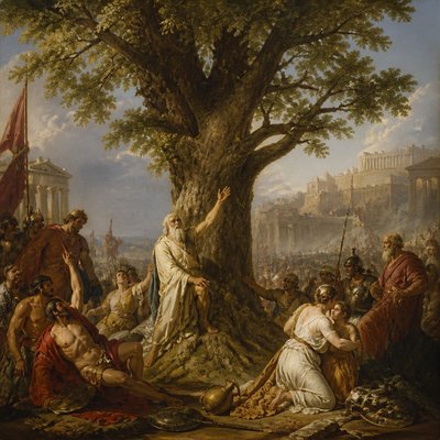 a tree in nature — History Painting Art Style