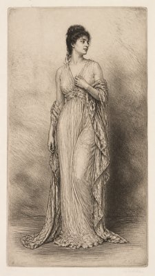 full-length portrait of an elegant figure