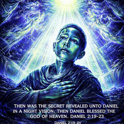 “Then was the secret revealed unto Daniel in a night vision. Then Daniel blessed the God of heaven. Daniel answered and said, Blessed be the name of God for ever and ever: for wisdom and might are his: And he changeth the times and the seasons: he removeth kings, and setteth up kings: he giveth wisdom unto the wise, and knowledge to them that know understanding: He revealeth the deep and secret things: he knoweth what is in the darkness, and the light dwelleth with him. I thank thee, and praise thee, O thou God of my fathers, who hast given me wisdom and might, and hast made known unto me now what we desired of thee: for thou hast now made known unto us the king's matter.” (Daniel 2:19-23, KJV)
