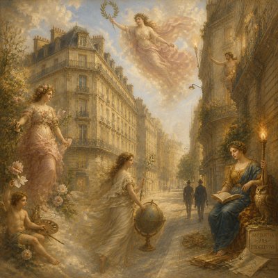Allegorical Painting Art Style Style Transfer Example