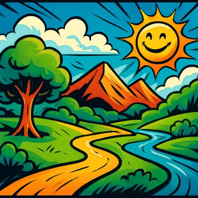 wide landscape with natural scenery