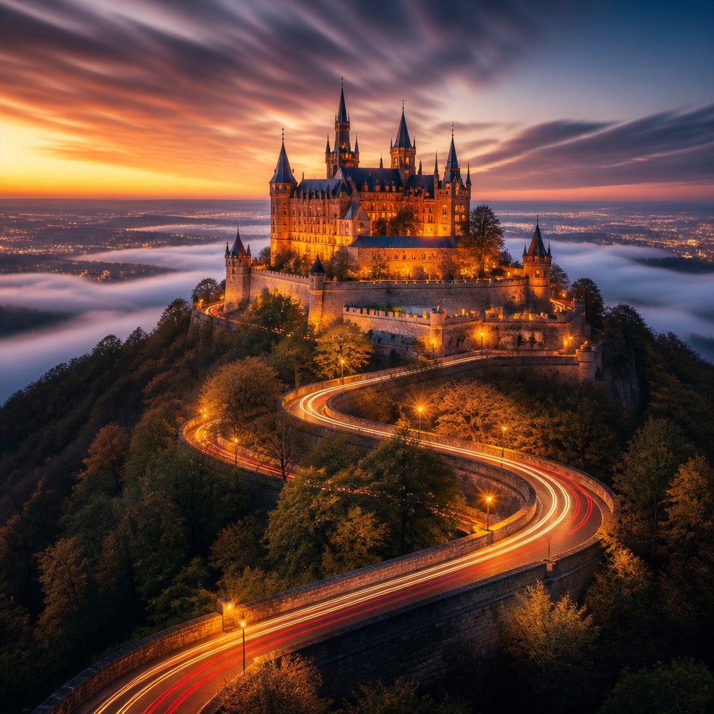 majestic castle on a hilltop