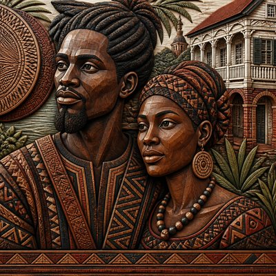 portrait of two people together
