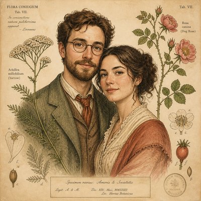 portrait of two people together