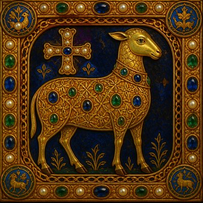 animal standing in natural pose — Byzantine Jewelry Design