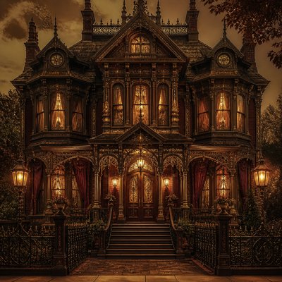 house with front view — Victorian Furniture Art