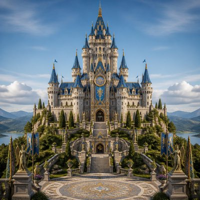 majestic castle on a hilltop