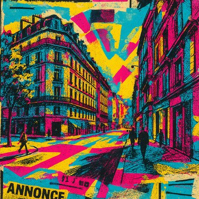 Collage Pop Art Style Style Transfer Example