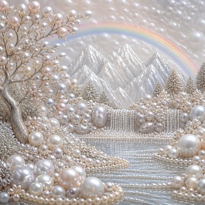 wide landscape with natural scenery — Pearl Jewelry Style