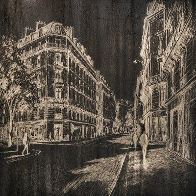 Reverse Graffiti Street Art Style Style Transfer Example