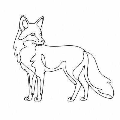animal standing in natural pose