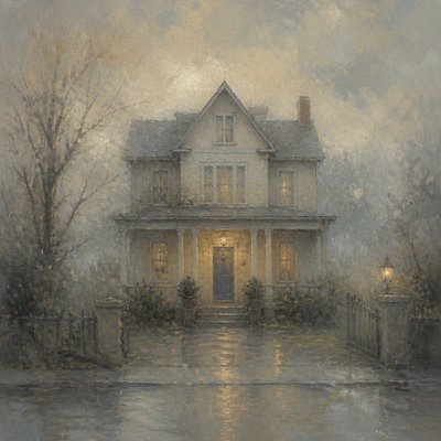 house with front view — Atmospheric Impressionism Art Style