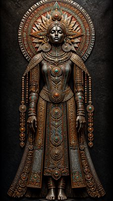 full-length portrait of an elegant figure