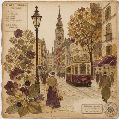 urban street with city activity