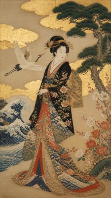 full-length portrait of an elegant figure