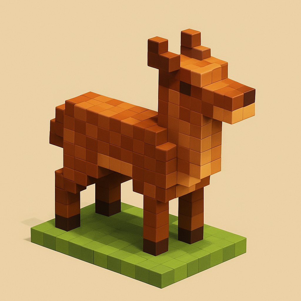 animal standing in natural pose