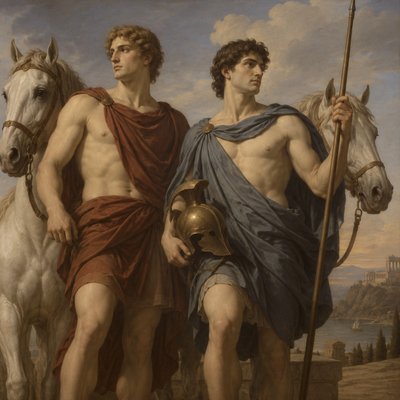 ancient greek Castor and Pollux
