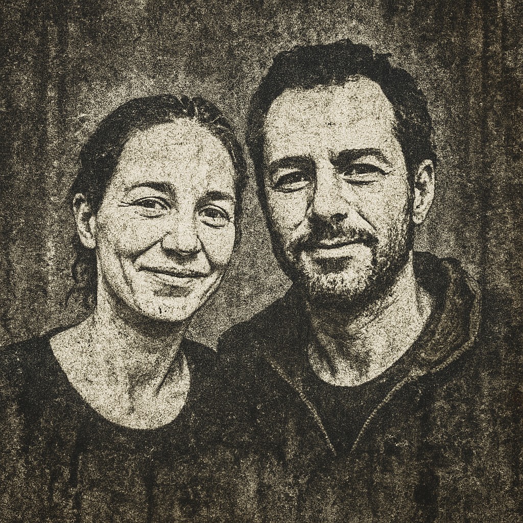 portrait of two people together