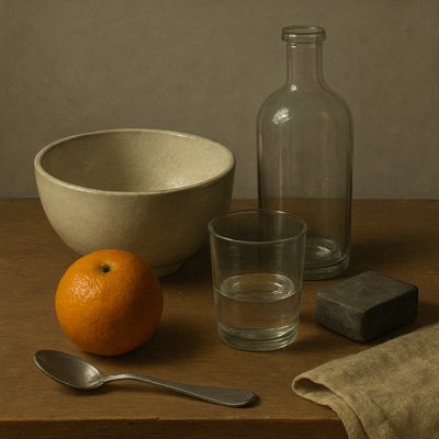still life with everyday objects