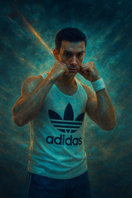 a man in a tank top posing for a picture