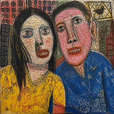 portrait of two people together