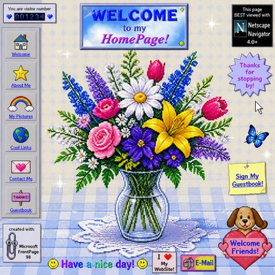 bouquet of flowers in a glass vase