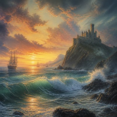majestic castle on a hilltop