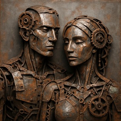 portrait of two people together