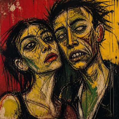 portrait of two people together
