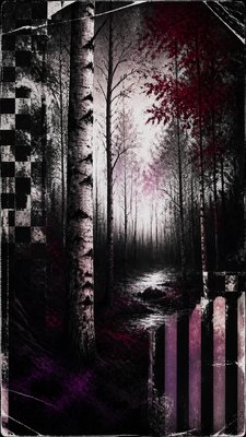 a serene birch forest in soft morning light, no people, no text